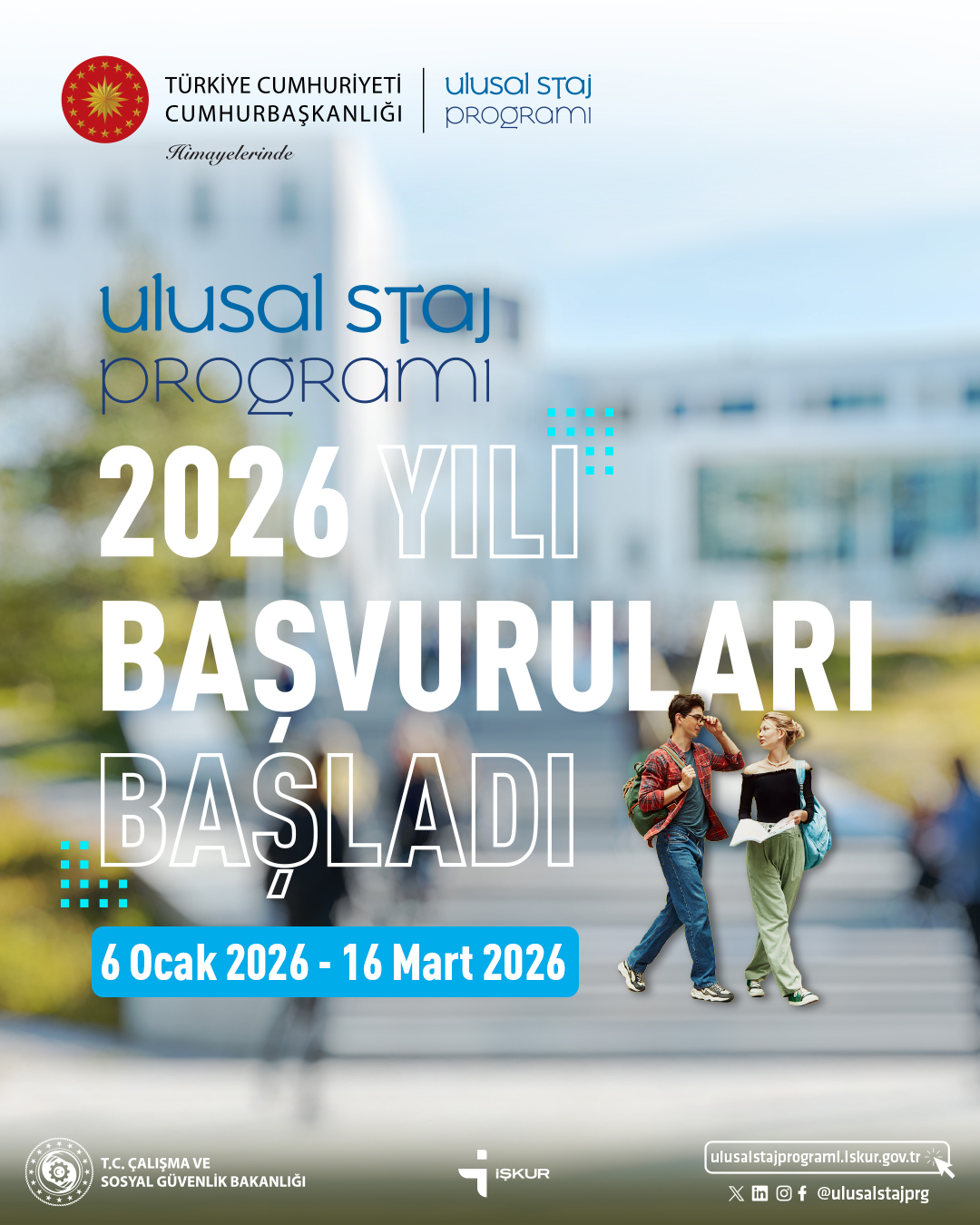 2026 Yılı Ulusal Staj Programı Başvuruları Başladı